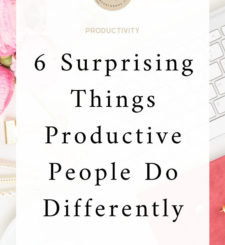 6 Surprising Things Productive People Do Differently I Productivity I Organization I via moderndarlingmedia.com