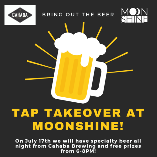 tap takeover at Moonshine!